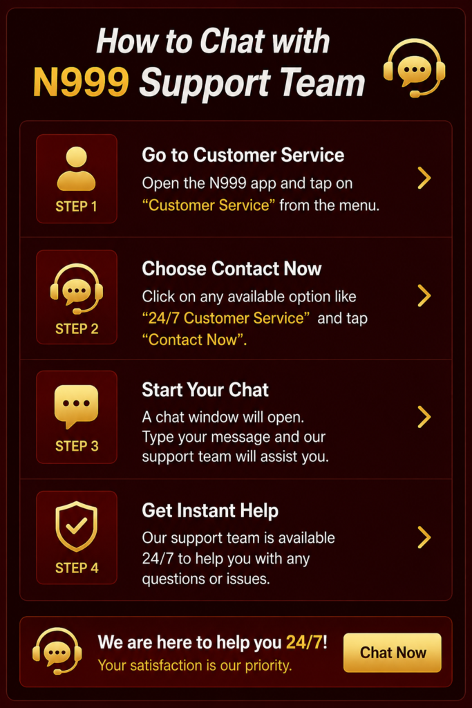Chat with N999 Customer Support Team